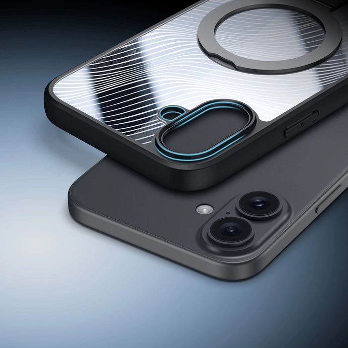 Dux Ducis Aimo Mag case with MagSafe and stand for iPhone 16 - black