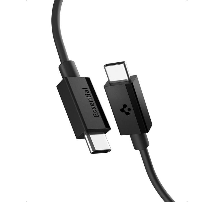 Spigen EB6010CC ESSENTIAL TYP-C KABEL 60W 100CM SCHWARZ
