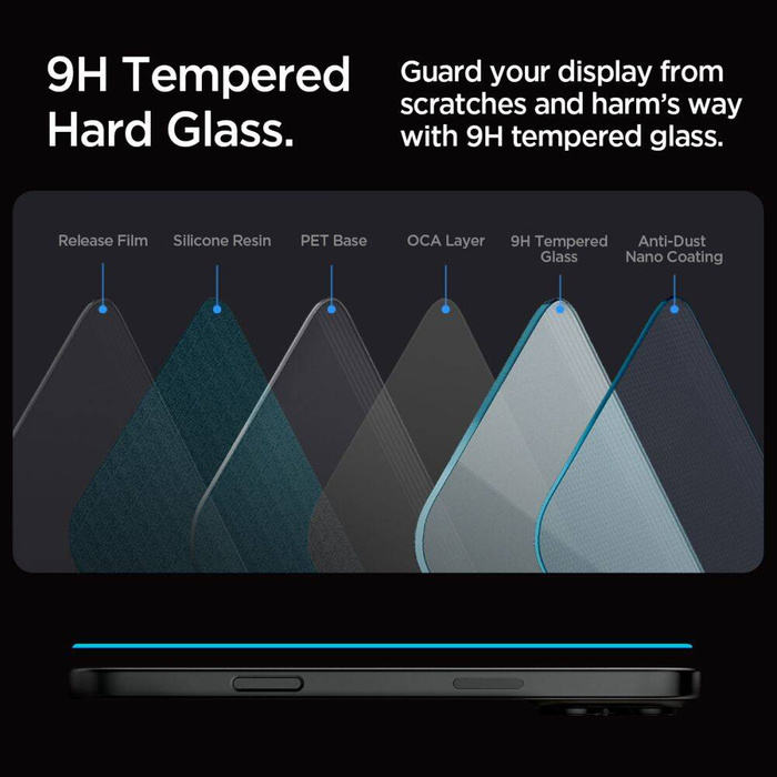 Verre trempé Spigen IPhone GLAS.TR "EZ FIT" 16 PRO MAX CLEAR