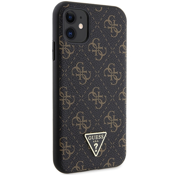 Etui Guess GUHCN61PG4GPK iPhone 11 / Xr 6,1" czarny/black hardcase 4G Triangle Metal Logo Case