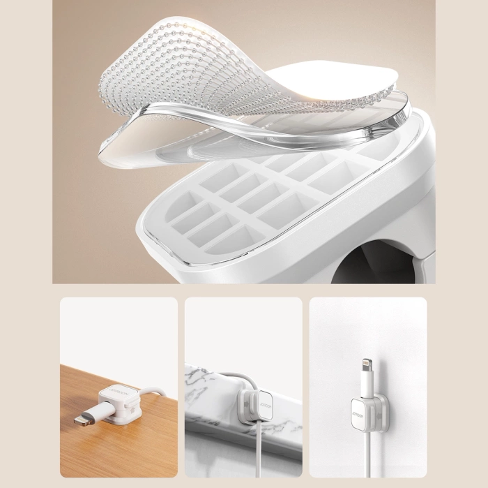 Joyroom JR-ZS368 magnetischer Kabel-Organizer – weiß (6 Stk.)