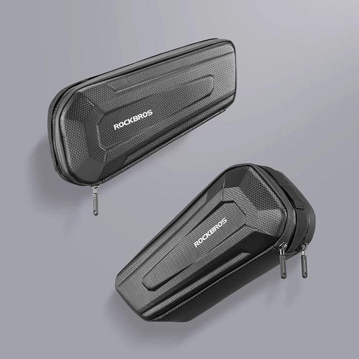 Borsa da bicicletta impermeabile Rockbros B66 per telaio - nera