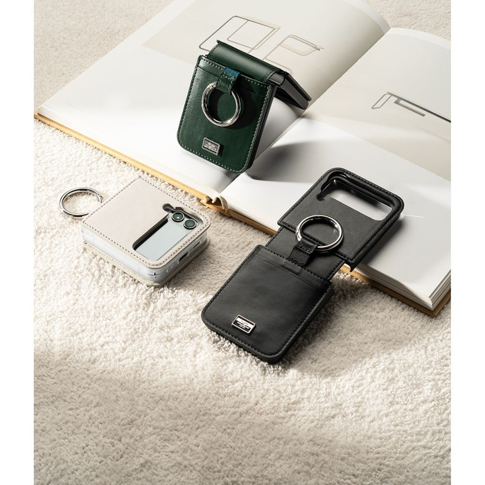 Case RINGKE Signature FOLIO GALAXY Z FLIP 4 DARK GREEN