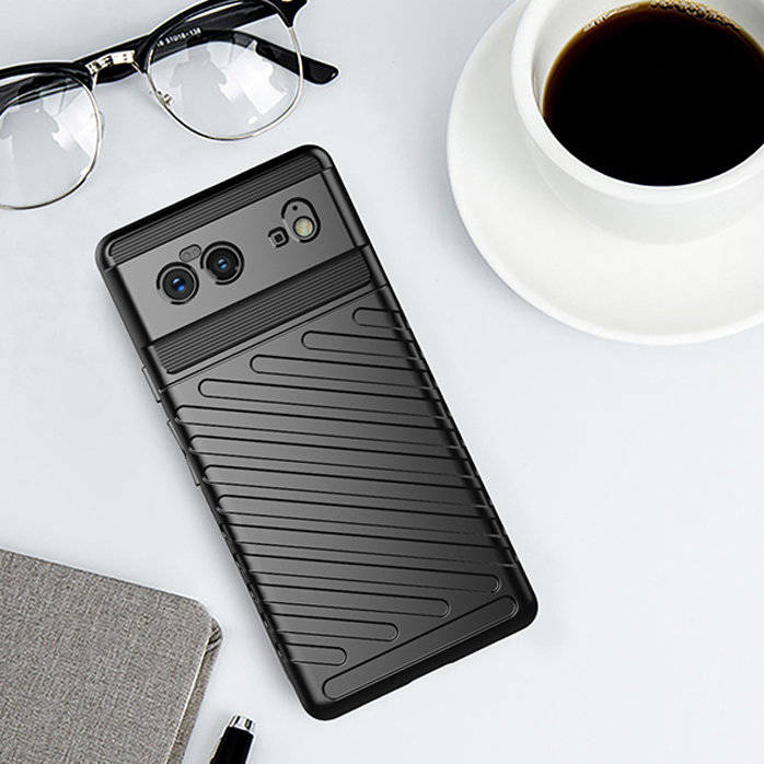 Thunder Case flexibilní obrněný pouzdro kryt Google Pixel 6 černý