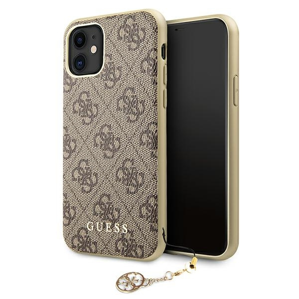 Cover GUESS Apple iPhone 11 4G Charms Collection Brown Hardcase CASE