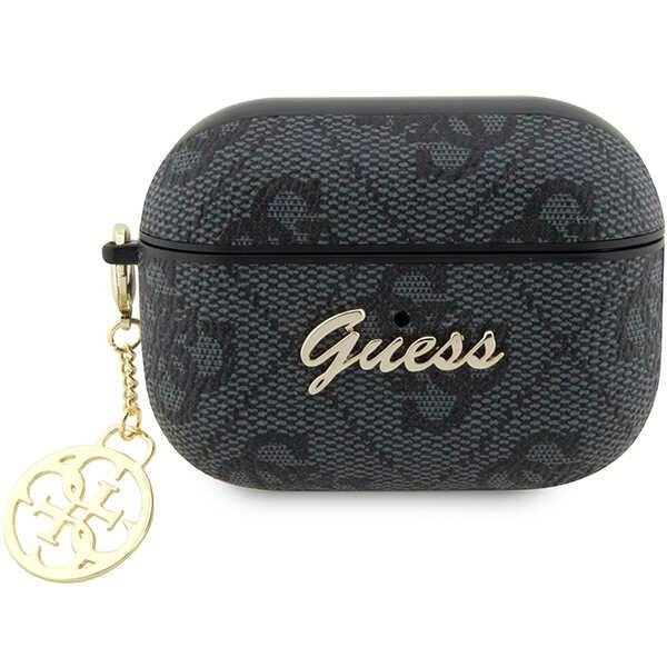 Coque Guess GUAP2G4GSMK Housse pour AirPods Pro 2 noir/noir 4G Charm Collection Case