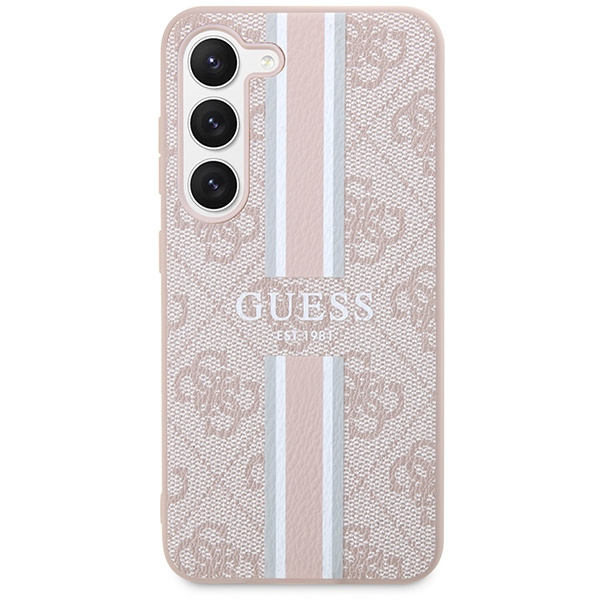 Obal Guess GUHCS23SP4RPSP S23 S911 pink/pink hardcase 4G Printed Stripe Case