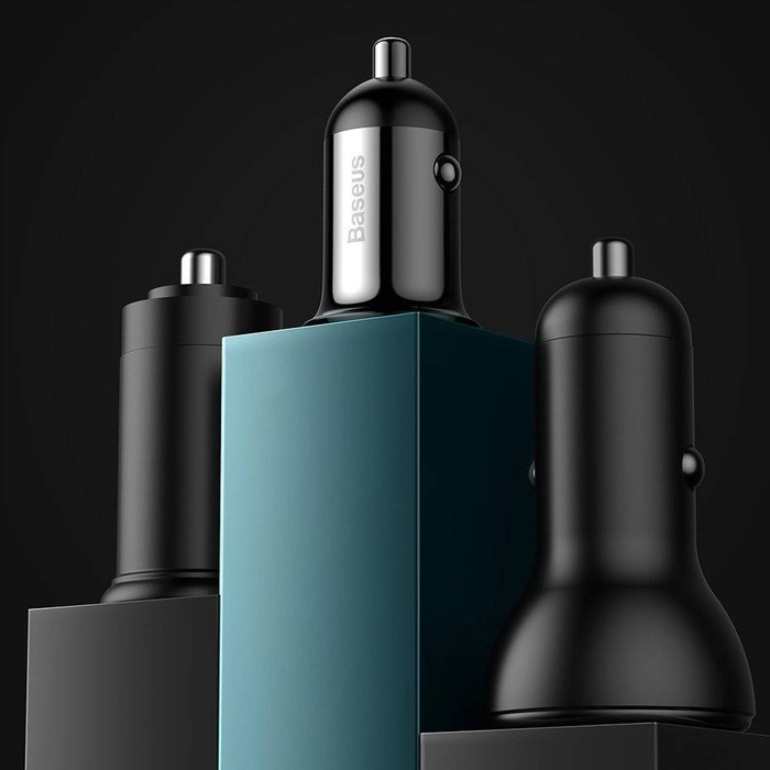 [AFTER RETURN] Baseus Grain Pro charger car 2x USB 4.8 A black (CCALLP-01)