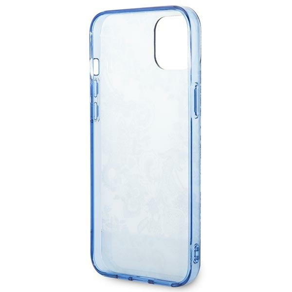 Hülle Guess GUHCP14MHGPLHB iPhone 14 Plus 6,7" blau/blau hartcase Porzellan Kollektion
