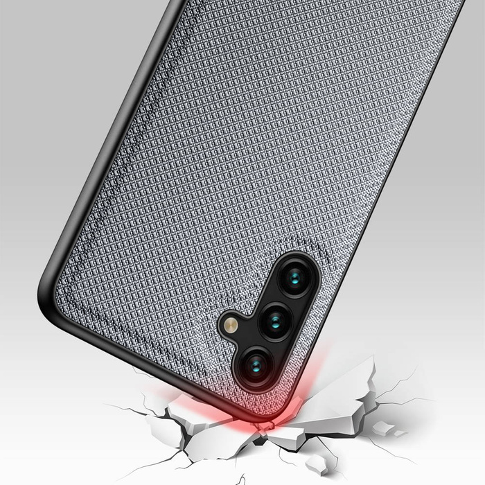 La custodia Dux Ducis Fino è rivestita in nylon Samsung Galaxy A13 5G blu