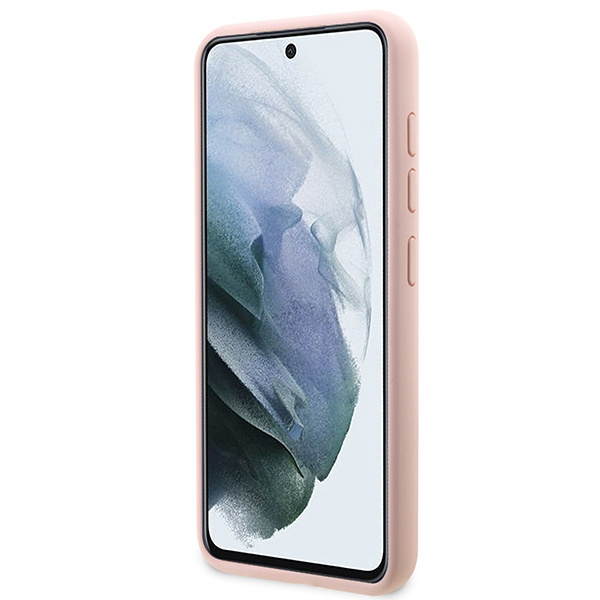 Coque Guess GUHCS23SLSLMGPP S23 S911 rose/rosecase Silicone Script Metal Logo Case