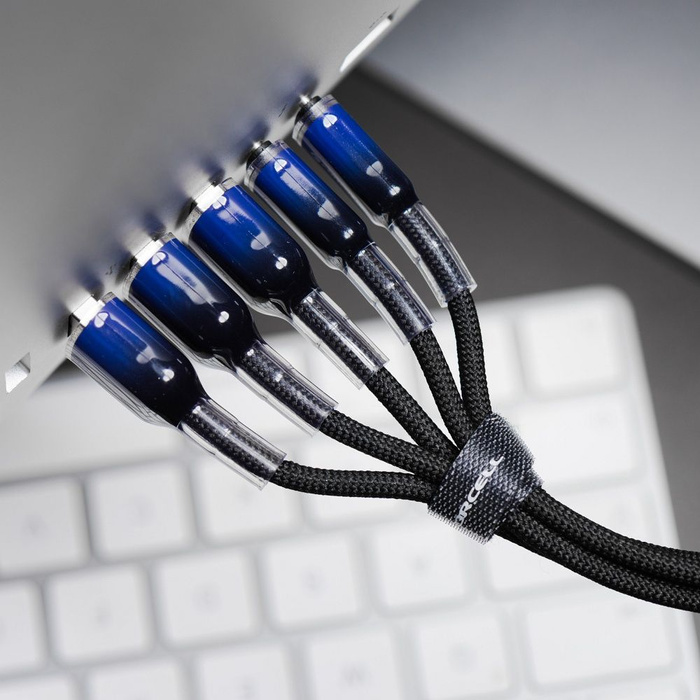 Kabel USB C do USB C Forcell F-Energy QC4.0 PD 5A 100W Gradient 1 m C357 czarny