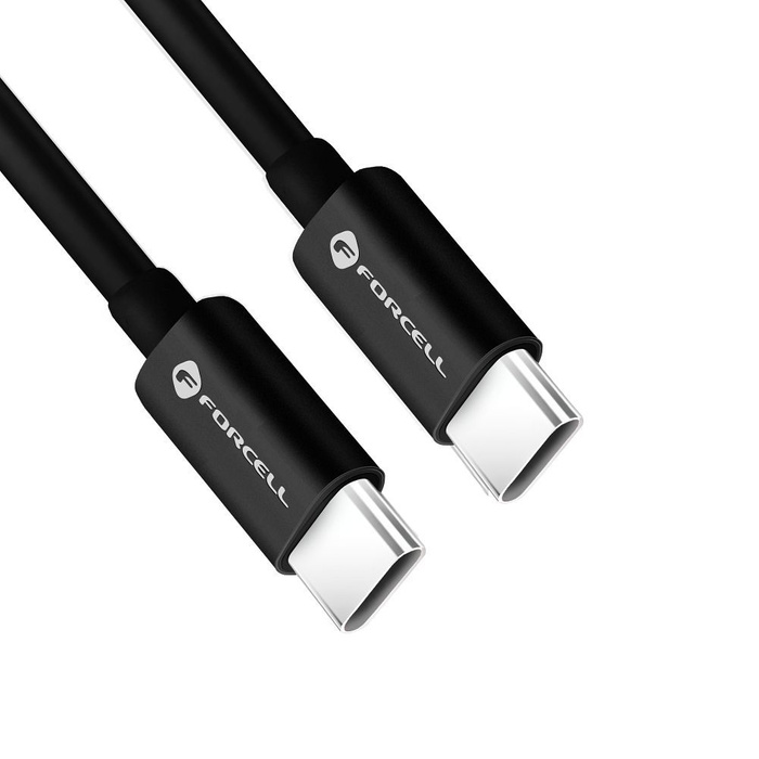 Kabel USB C do USB C Forcell F-Energy QC4.0 PD 3A 60W 1 m C338 czarny