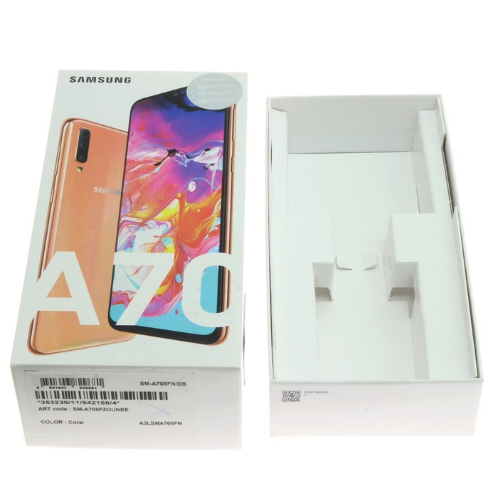 SAMSUNG Galaxy A70 Coral SM-A705/DS Originální pouzdro EU 2 Pin