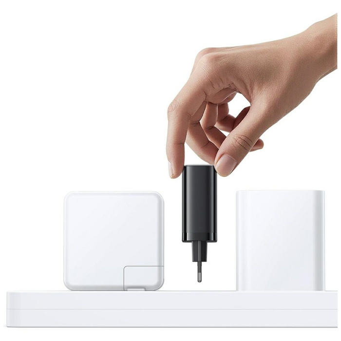 Ładowarka sieciowa USAMS Xiang Series    CC299 65W 1xUSB-C 1xUSB-A + kabel USB-C biały