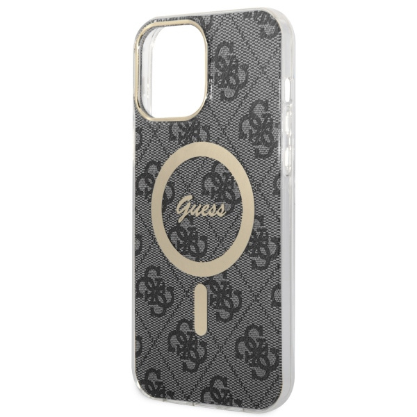 Case Guess GUHMP13XH4STK iPhone 13 Pro Max 6.7" black/black hardcase 4G MagSafe Case