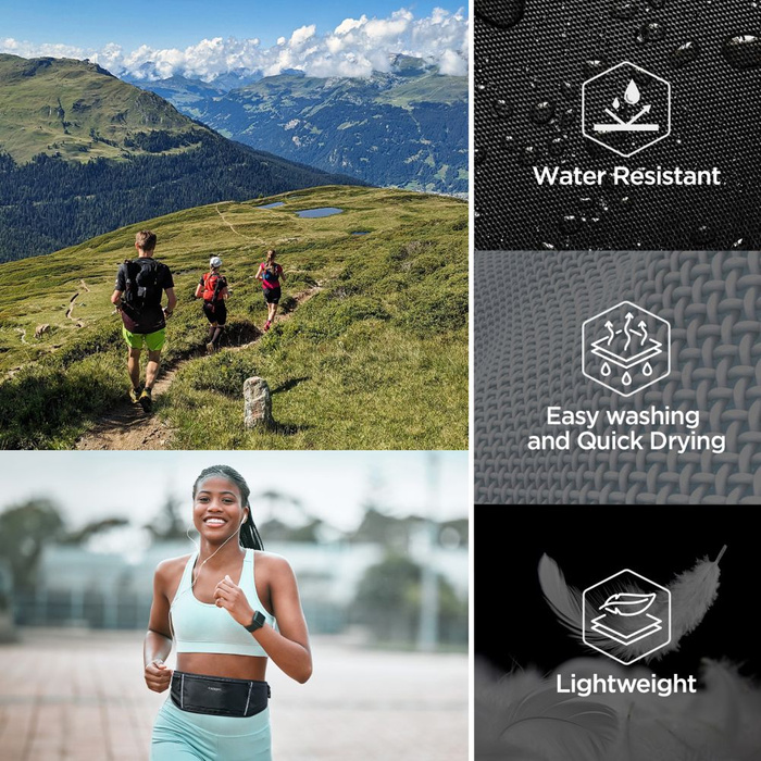 Spigen A710 DYNAMIC SHIELD WAIST BAG BLACK