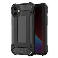 Hybrid Armor Case Cover robusta e resistente per iPhone 12 Pro Max nera