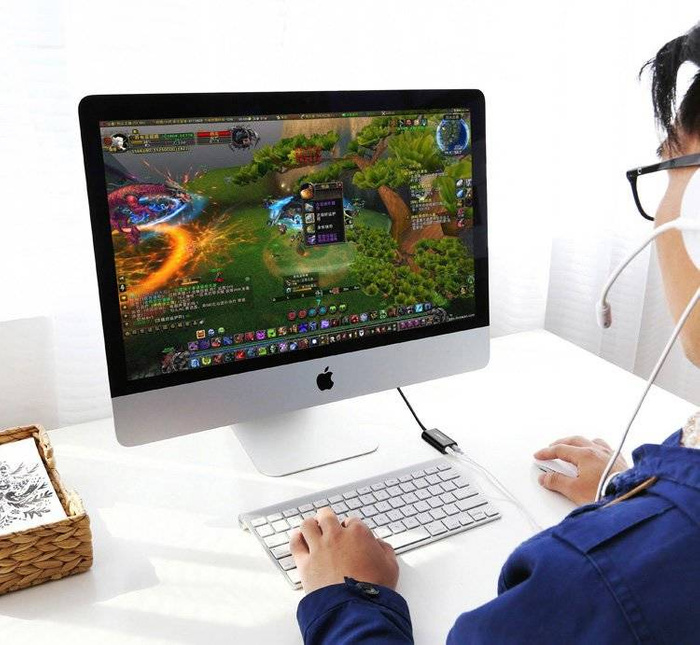 Adattatore musicale per scheda audio esterna Ugreen USB - mini jack da 3,5 mm 15 cm bianco (US205 30143)