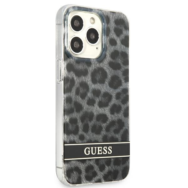 Case GUESS Apple iPhone 13 13 Pro Leopard Grey Hardcase