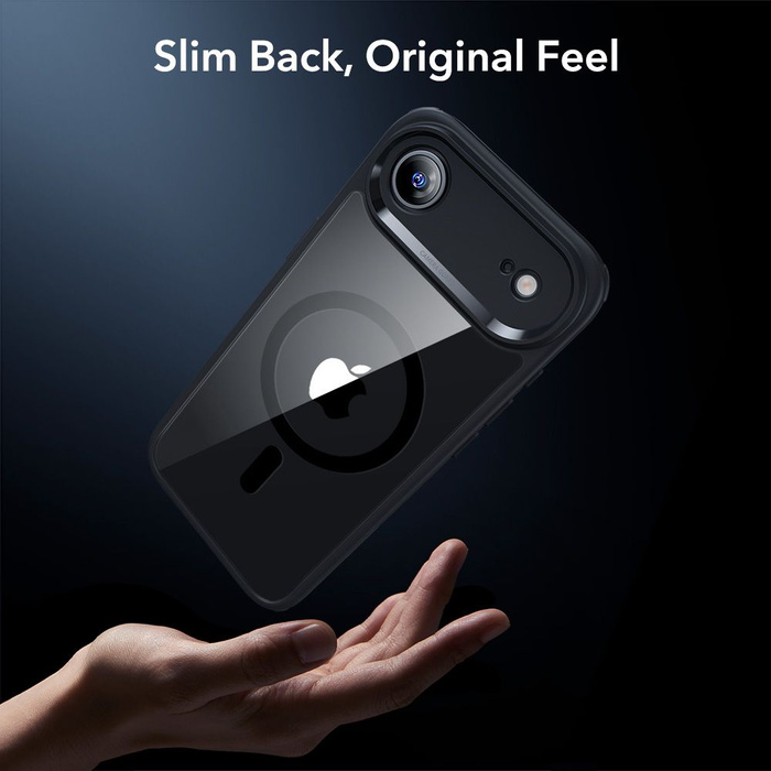 ESR CLASSIC HYBRID MagSafe & TEMPERED GLASS IPhone 17 AIR CLEAR/BLACK