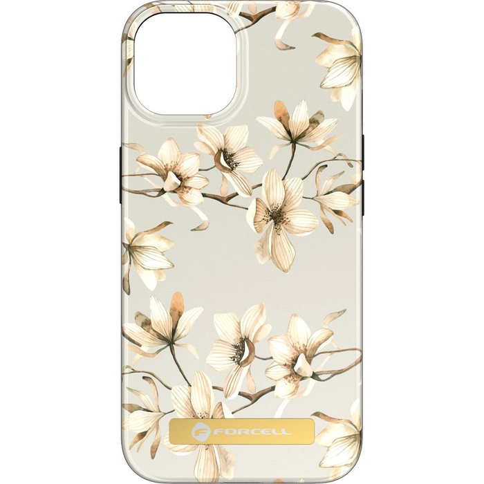 FORCELL F-PROTECT Mirage futerał kompatybilny z MagSafe do IPHONE 14 Plus spring flowers