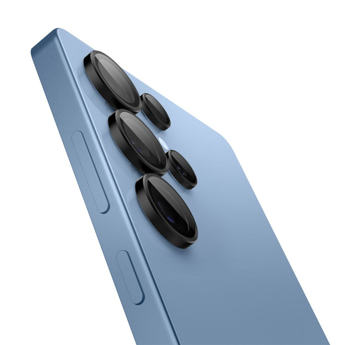 Spigen PROTECTOR DE CÁMARA OPTIK PRO HD GLAS.TR "EZ FIT" PROTECTOR DE CÁMARA 2-PACK GALAXY S25 ULTRA NEGRO