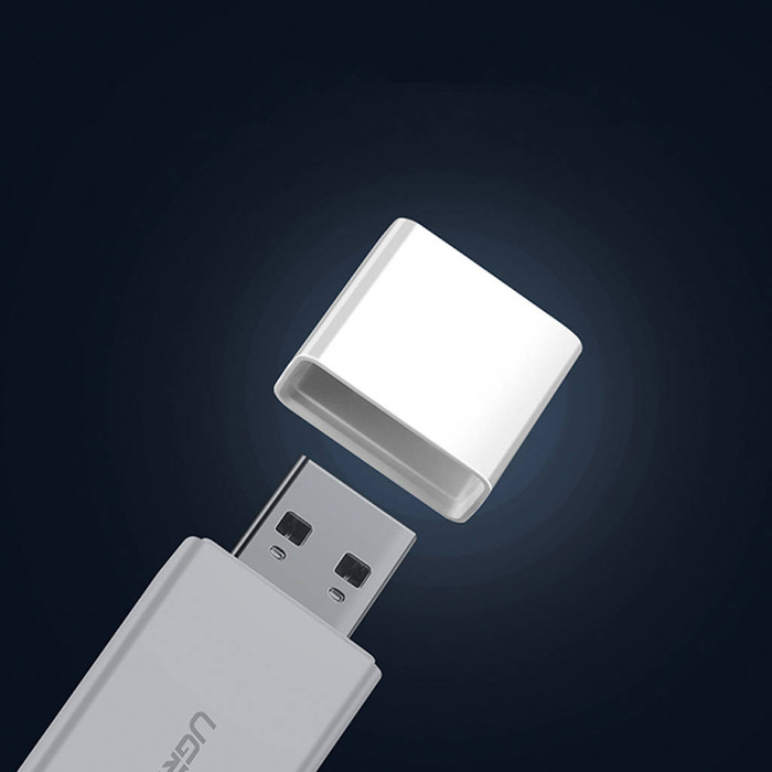 Lector de tarjetas TF/SD portátil Ugreen para USB 3.0 blanco (CM104)