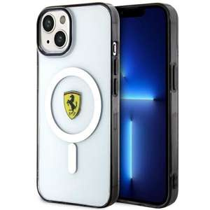 Hülle Ferrari FEHMP14MURKT iPhone 14 Plus 6,7" klar/transparent hartcase Outline MagSafe Case