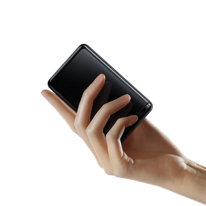 Baseus Magnetic Bracket Kabellose Schnelllade-Powerbank 10000 mAh 20 W Lila