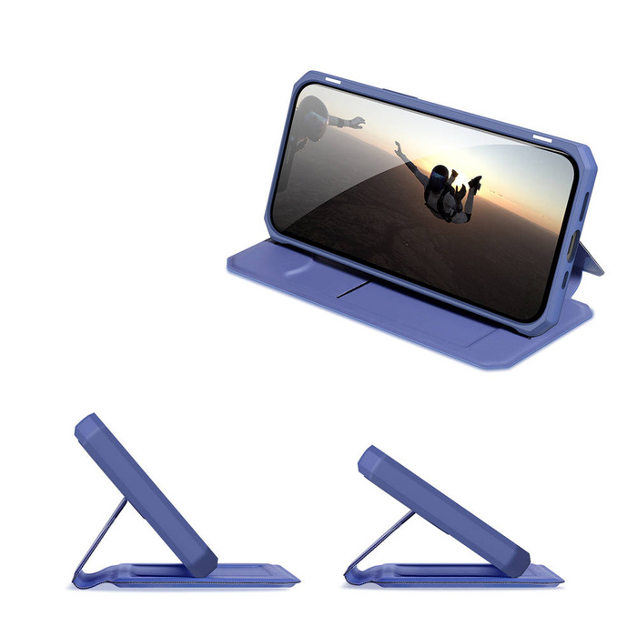 DUX DUCIS Skin X Holster Flip Cover pro iPhone 13 Pro modrý