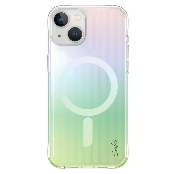 Etui UNIQ etui Coehl Linear iPhone 15 6.1" Magnetic Charging opal/iridescent Case