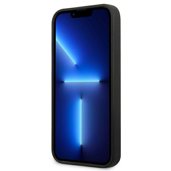 Hülle GUESS Apple iPhone 13 Mini-Silikon-Dreieck Schwarz Hartcase