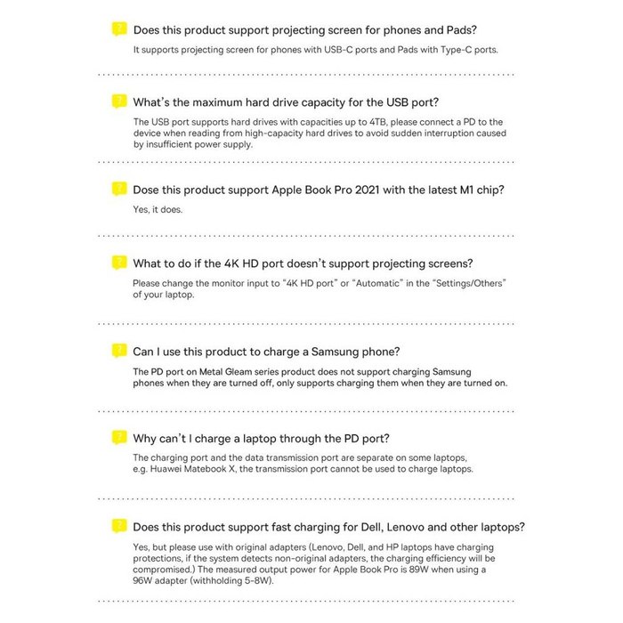 Baseus Metal Gleam Series 8 in 1 HUB Docking Station USB Type C - 1 x HDMI / 3 x USB 3.2 Gen.1 / 1 x Power Delivery / 1 x SD card reader / 1 x TF card reader / 1 x VGA gray (WKWG050013)