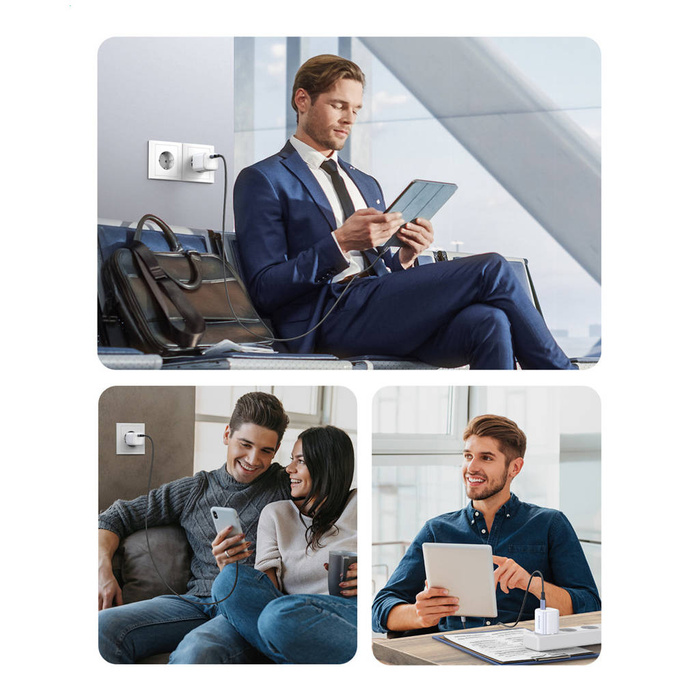 Töltő gaN 20W USB-C Ugreen Nexode mini CD318 - fehér