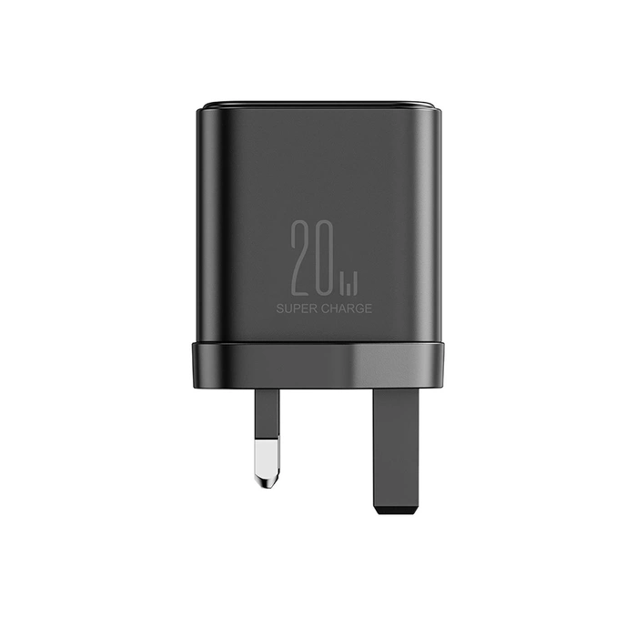 Reino Unido Joyrooom FlashSeries JR-TCF05 Cargador USB-A USB-C de 20 W - Negro