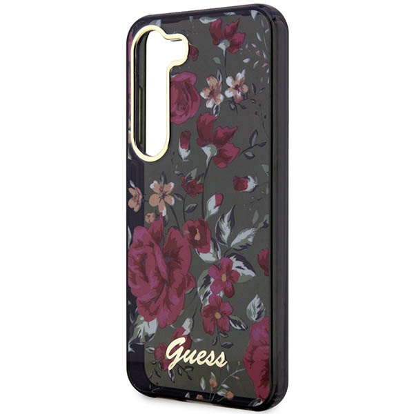 Coque Guess GUHCS23MHCFWSA S23 Plus S916 vert/kaki rigidecase Flower Collection Case