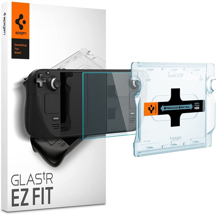 Verre trempé Spigen GLAS.TR "EZ FIT" STEAM DECK CLEAR