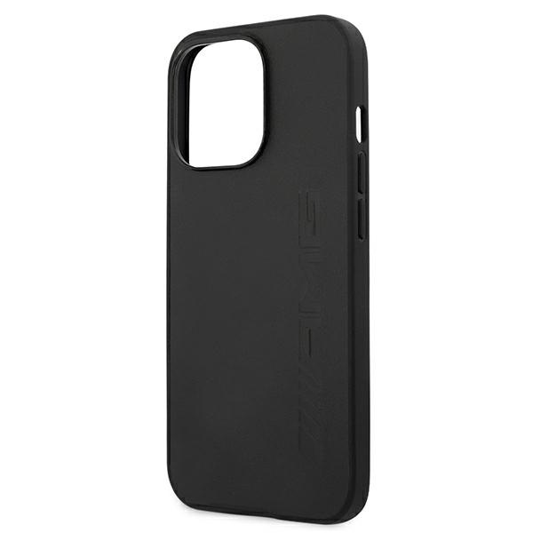 AMG AMHCP13LDOLBK iPhone 13 Pro / 13 6.1" schwarz/schwarz hartcase Leder Hot Stamped