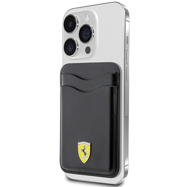Portafoglio Ferrari Card Slot FEWCMRSIK nero/nero MagSafe Pelle Collezione 2023