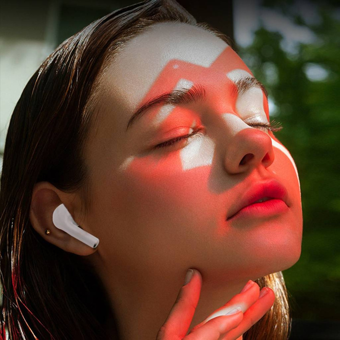 Choetech cuffie wireless TWS con ricarica cover bianco (BH-T08)