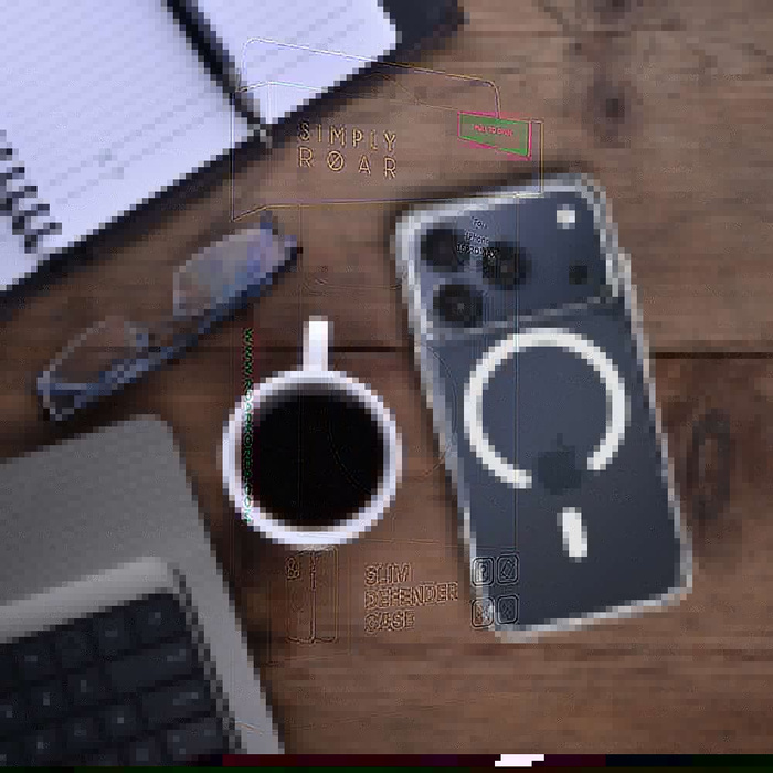 ROAR futerał SLIM DEFENDER kompatybilny z MagSafe do IPHONE 16 Pro Max transparentny