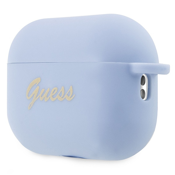 Case Guess GUAP2LSCHSB AirPods Pro 2 cover blue/blue Silicone Charm Heart Collection Case