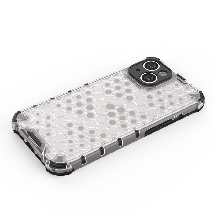 Funda Honeycomb para iPhone 14 Plus funda híbrida blindada transparente