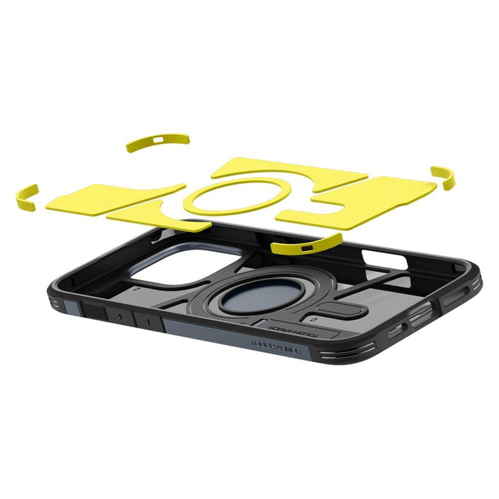 Funda Spigen Tough Armor Mag MagSafe IPhone 16 PRO PIZARRA METÁLICA