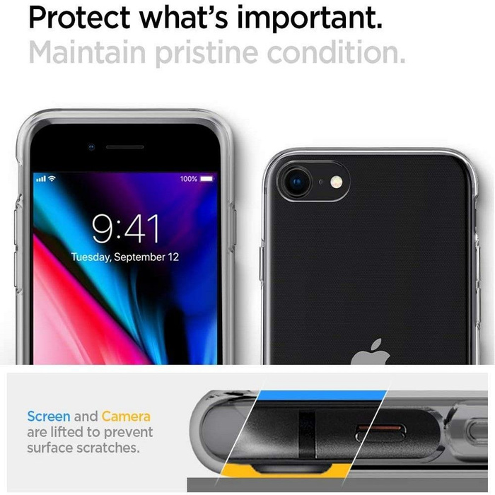 SPIGEN iPhone 7 / 8 / SE 2020 Liquid Crystal Hülle klar