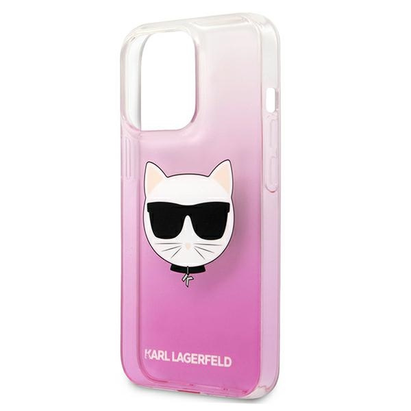 Case KARL LAGERFELD Apple iPhone 13 Pro Max Choupette Head Pink Hardcase