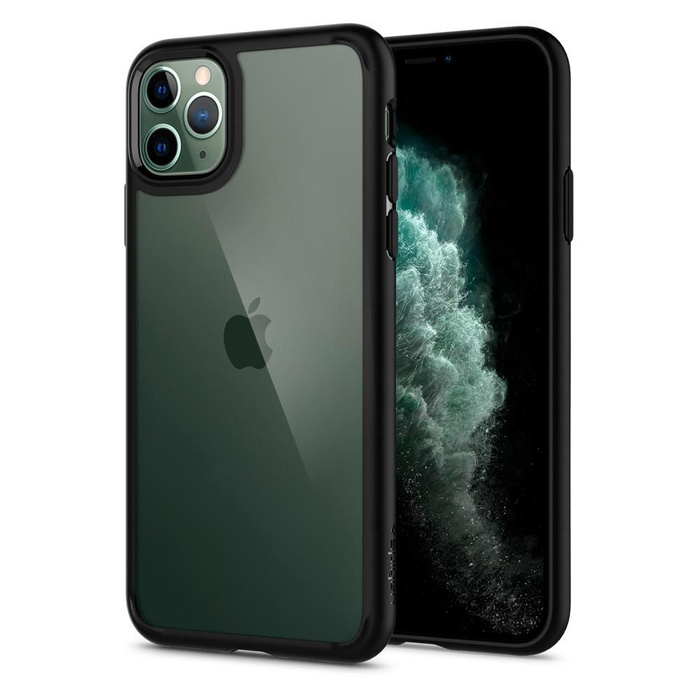 Telefontok SPIGEN Ultra hibrid Apple iPhone 11 Pro Max matt fekete fekete tok