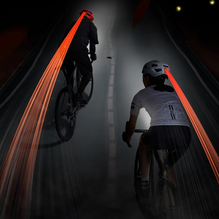 Rockbros Bike Helmet with Built-in Light - Pink