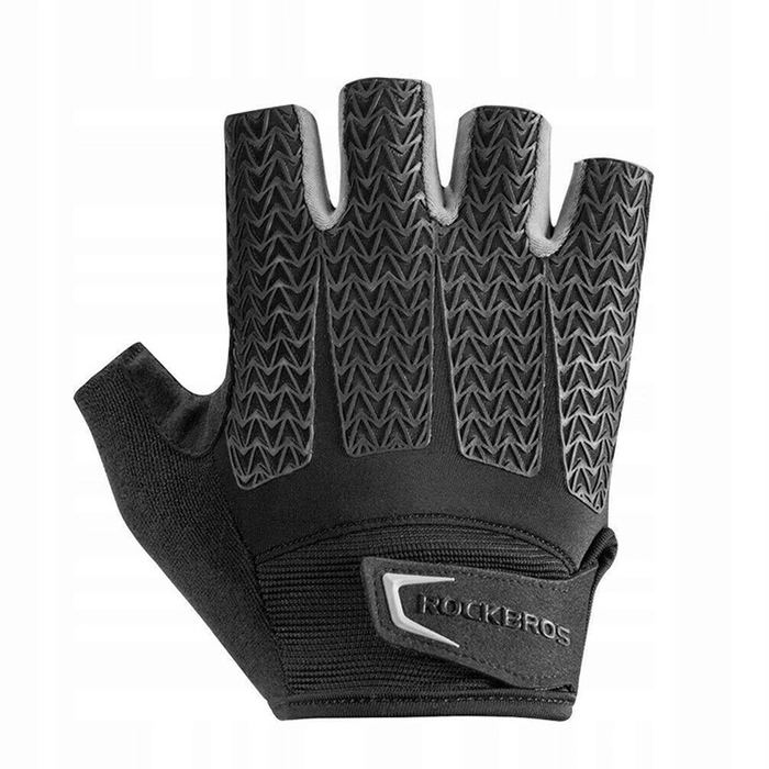 Guanti da ciclismo Rockbros S169BGR XXL con inserti in gel - grigi